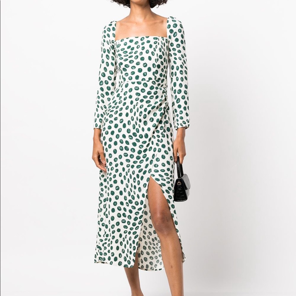Reformation long sleeve with slit size 4 dress